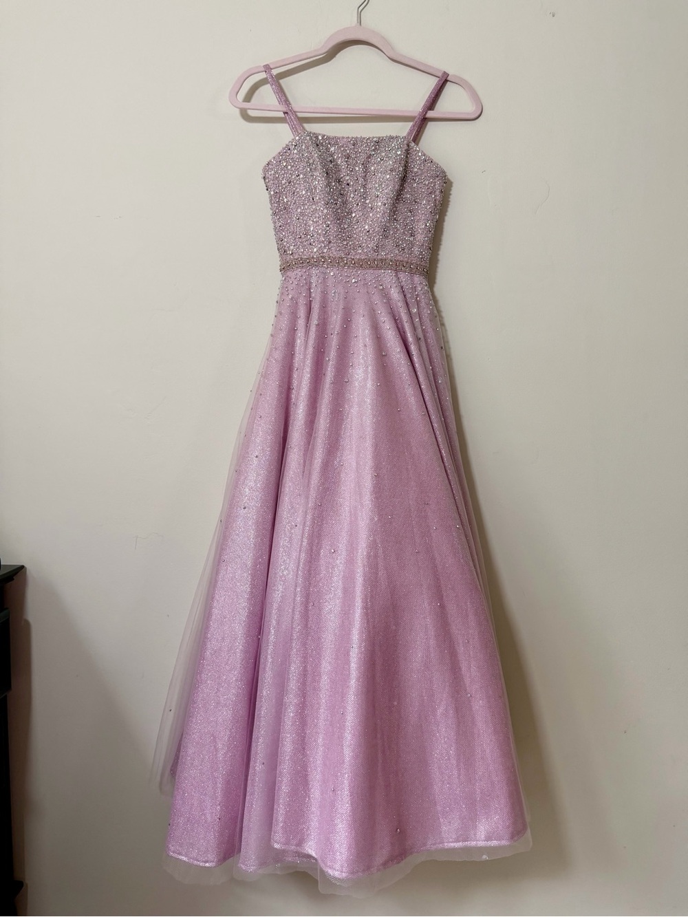 Jovani Lilac Beaded A-Line Formal Dress | Size 0
